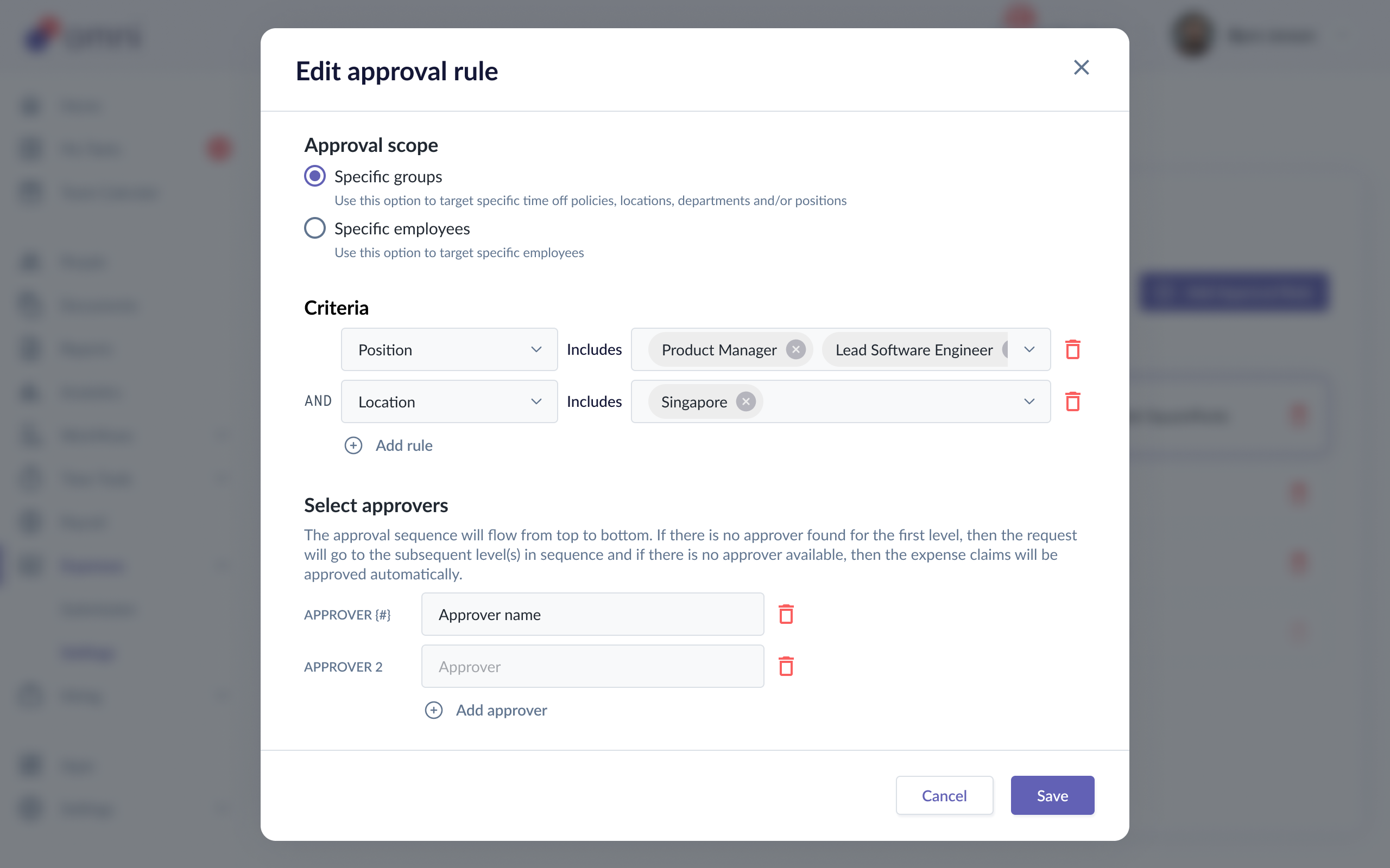 expense approval flow ss