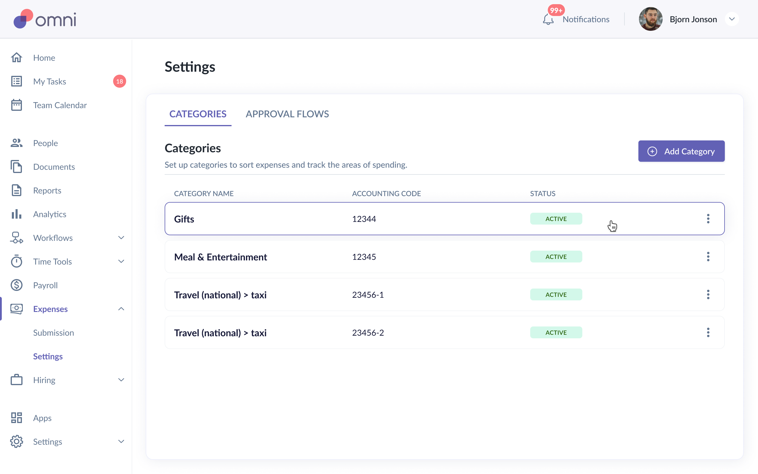 expenses categories ss 1